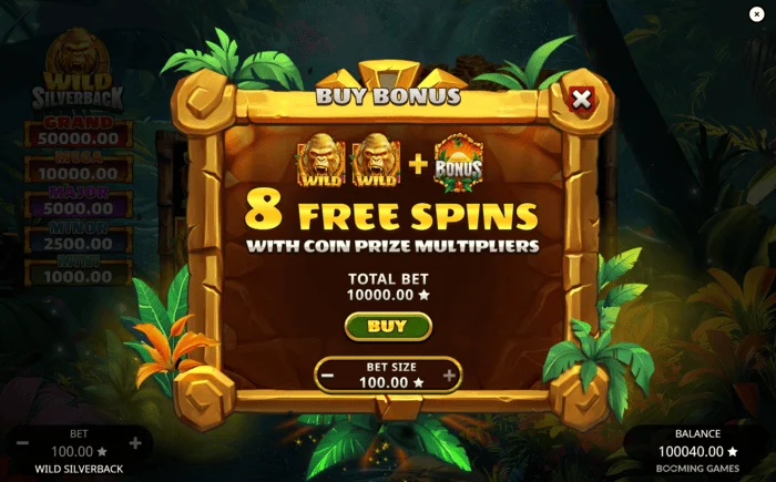 Wild Silverback - Free Spins geactiveerd