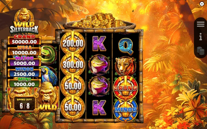 Wild Silverback - spelscherm tijdens Free Spins